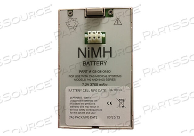 Replaces CASMED - CAS Medical System, Inc. 03-08-04507.2V 4AH NIMH BATTERY