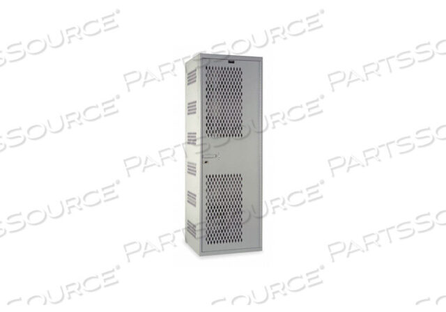 OEM#: HTA422-1AS-PLSECURITYMAX WELDED VENTILATED LOCKER, 24WX22DX72H, LIGHT GRAY, ASSEMBLED by Hallowell