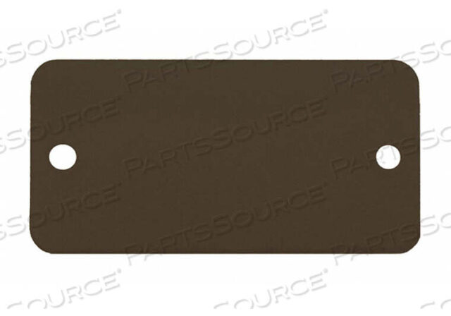 OEM#: 43035BLANK TAG RECTANGLE BLACK PK5 by C.H. Hanson