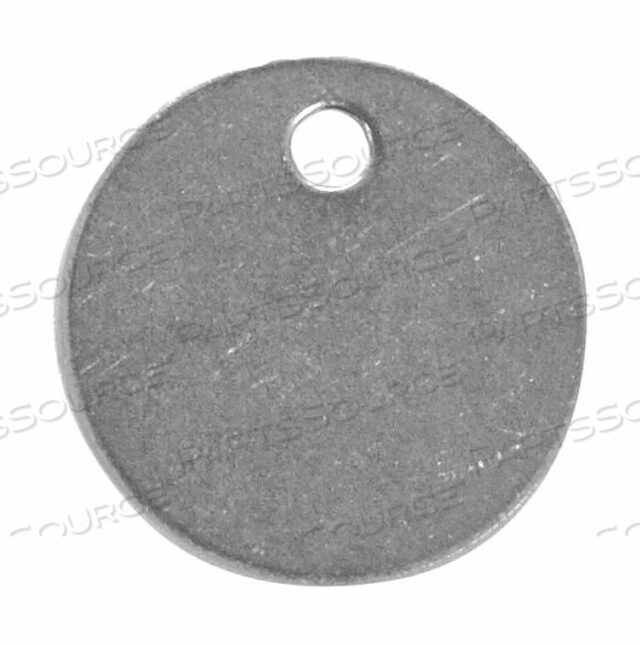 OEM#: 43192BLANK TAG ROUND STEEL PK10 by C.H. Hanson