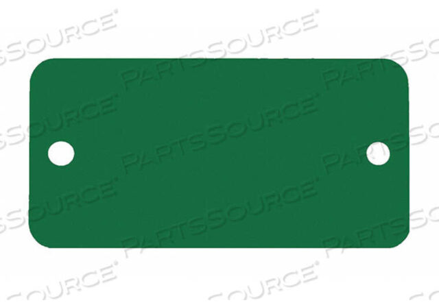 OEM#: 43096BLANK TAG RECTANGLE GREEN PK5 by C.H. Hanson
