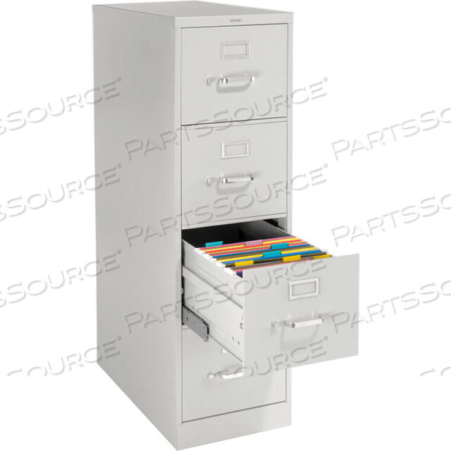 OEM#: HON514PQ25D 4 DRAWER VERTICAL FILE - LETTER - GRAY W/ LOCK by HON