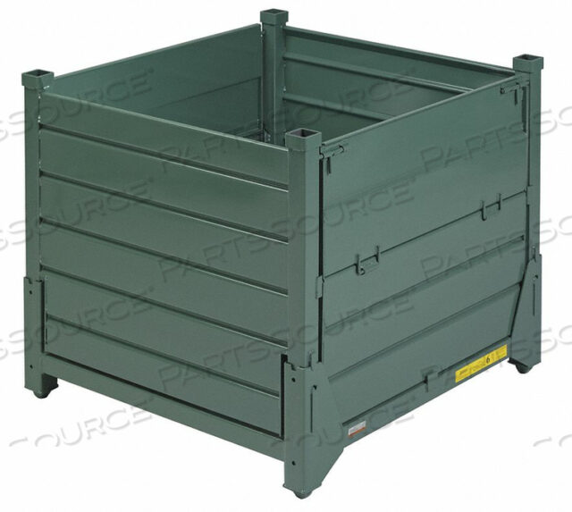 OEM#: HF4CM454842VGHOLD N FOLD COLLAPSIBLE CONTAINERS, CORRUGATED METAL, 4000 LB CAP by Steel King