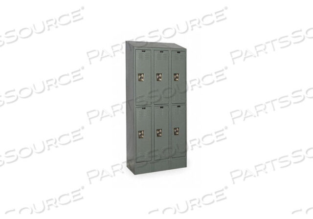OEM#: URB3228-2ASB-HGD4818 WARDROBE LOCKER LVRD 3 WIDE 2 TIER GRAY by Hallowell
