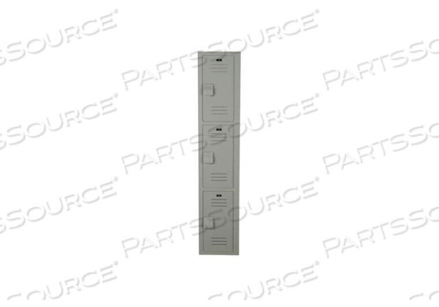 OEM#: LK1218723HV-200WARDROBE LOCKER LVRD 1 WIDE 3 TIER GRAY by Bradley Corporation