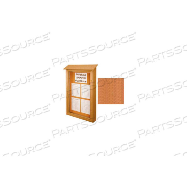 OEM#: UVSD4832-CDSINGLE-DOOR OUTDOOR MESSAGE CENTER - 32W X 48H - CEDAR by United Visual Products