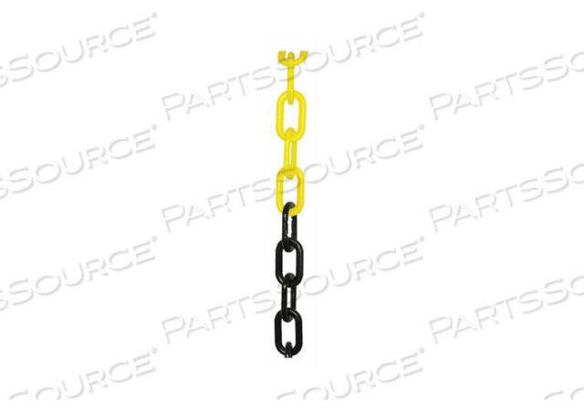 OEM#: 50029-100PLASTIC CHAIN 2 IN X 100 FT BLACK/YELLOW by Mr. Chain
