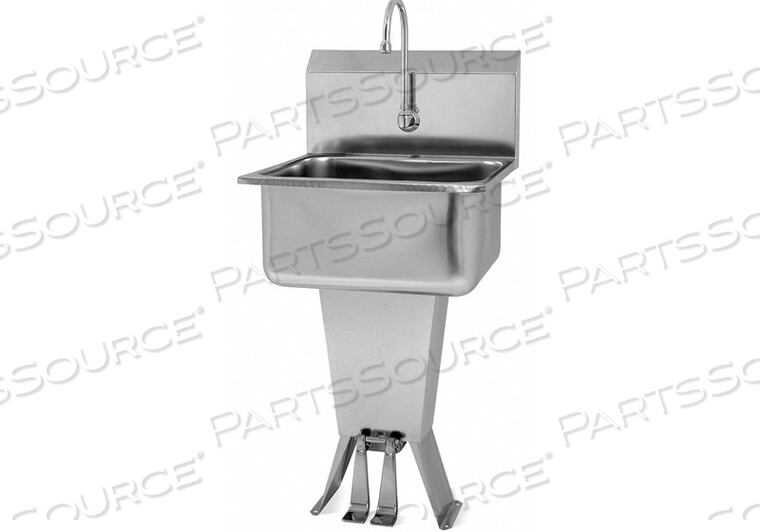 OEM#: 521LHAND SINK WITH FAUCET 21 IN L 20 IN W by Sani-Lav