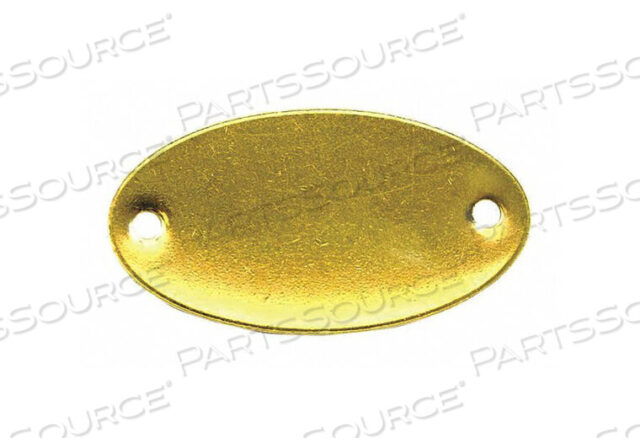 OEM#: 41772BLANK TAG 2 - 1/16 IN.W GOLD BRASS PK100 by C.H. Hanson