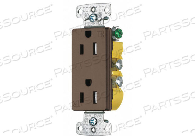 OEM#: RRD15STRRECEPTACLE 15A 0.5 HP 2 POLES 125VAC by Hubbell Power Systems