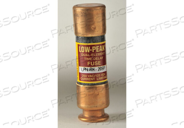OEM#: LPN-RK-20SPFUSE, TIME DELAY, CLASS RK1, 250VAC, 20A by Cooper Bussmann