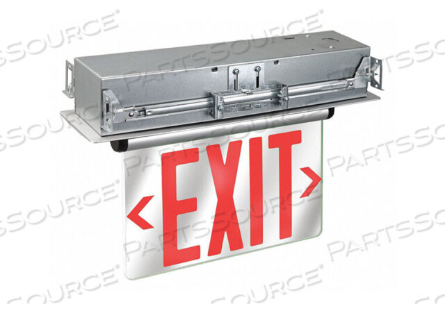 OEM#: 53RH96EXIT SIGN 3.0W LED RED LETTER ALUMINUM by Lumapro Products