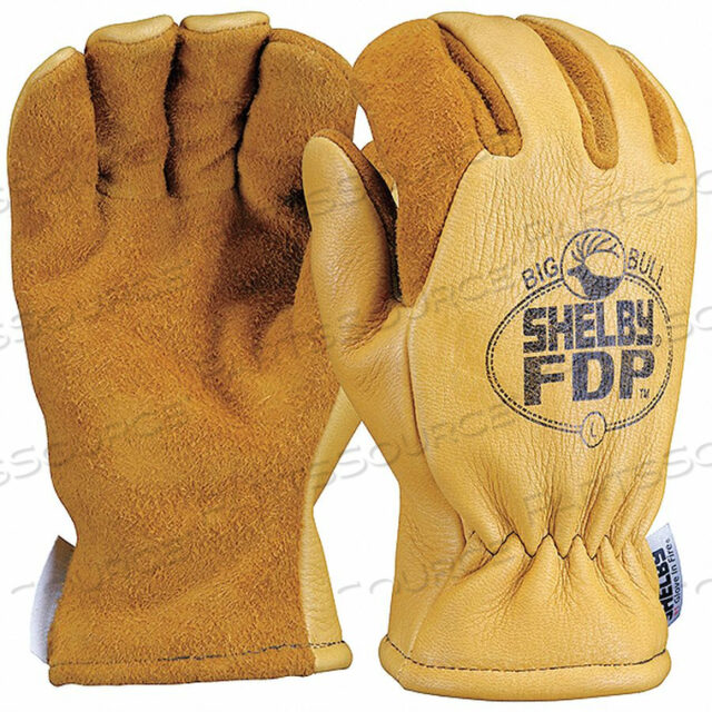 FIREFIGHTERS GLOVES XL LTHR PR