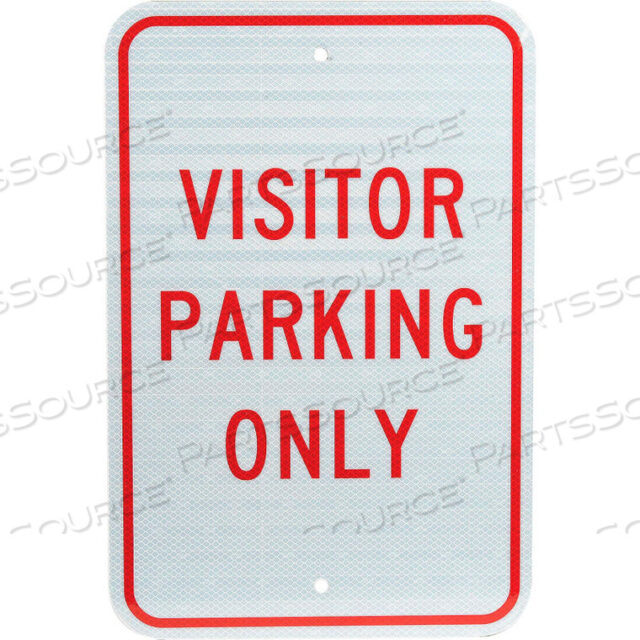 OEM#: TM7JALUMINUM SIGN - VISITOR PARKING ONLY - .08 THICK by National Marker Company