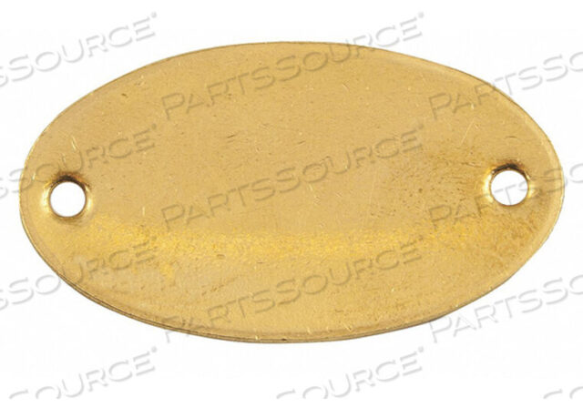 OEM#: 42742BLK TAG 1 X 1-7/8 IN BRS OVAL PK25 by C.H. Hanson