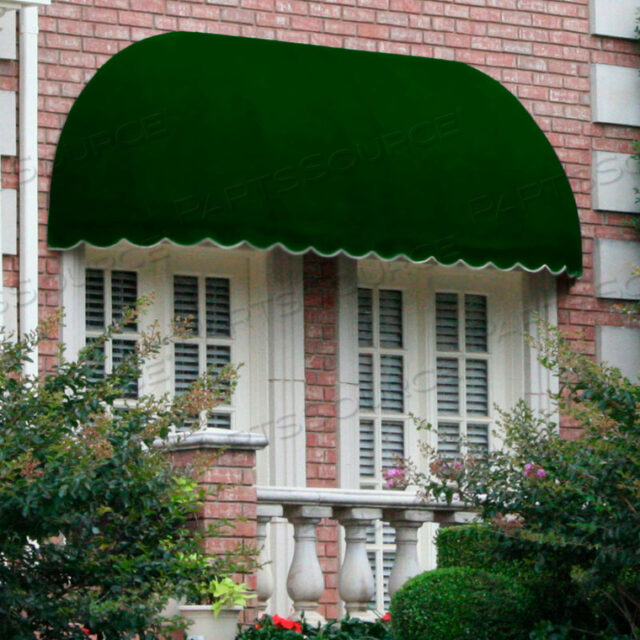 WINDOW/ENTRY AWNING 8 4-1/2W X 3D X 3 8H FOREST GREEN