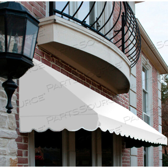 WINDOW/ENTRY AWNING 10-3/8W X 3-11/16H X 2D OFF IN WHITE