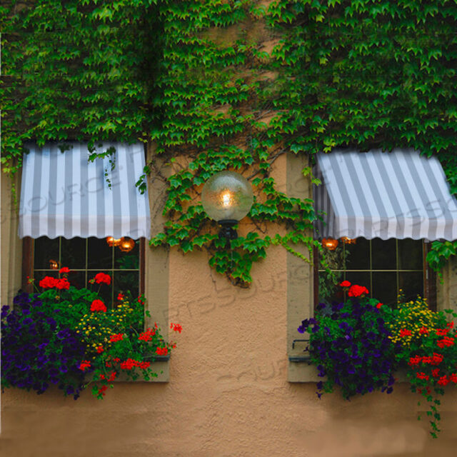 WINDOW/ENTRY AWNING 3 4 -1/2W X 4D X 3 8H GRAY/WHITE