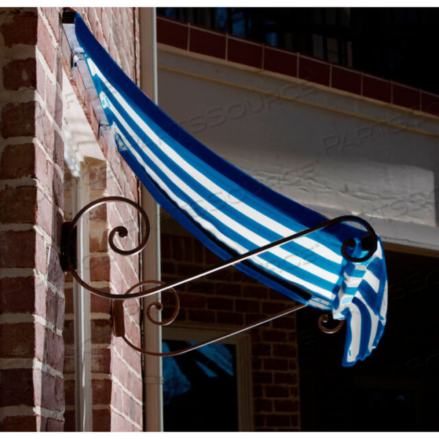 WINDOW/ENTRY AWNING 3-3/8W X 2H X 1D BRIGHT BLUE/WHITE