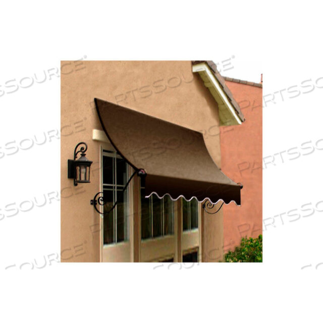 WINDOW/ENTRY AWNING 3-3/8W X 2H X 1D BROWN