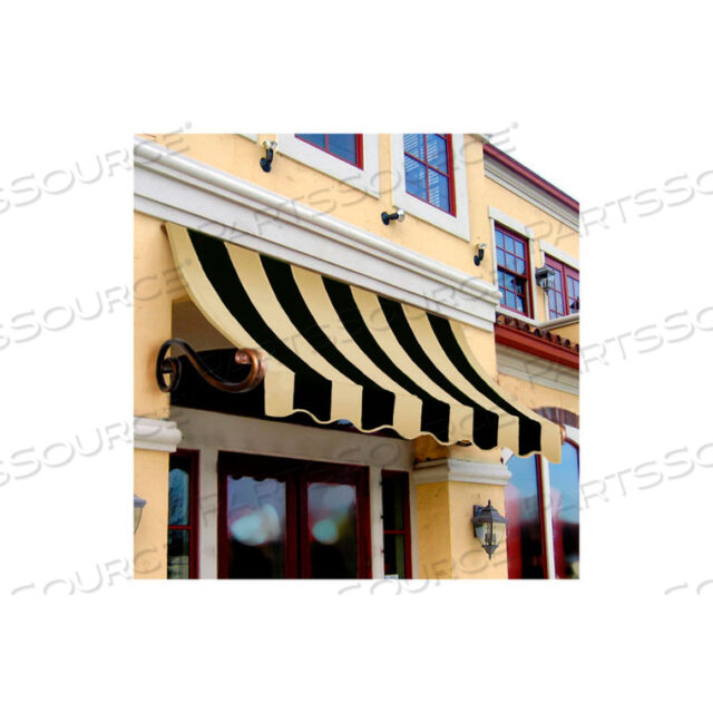 WINDOW/ENTRY AWNING 3-3/8W X 2H X 1D BLACK/TAN