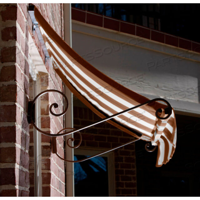 WINDOW/ENTRY AWNING 3-3/8W X 2-9/16H X 2D BROWN/TAN