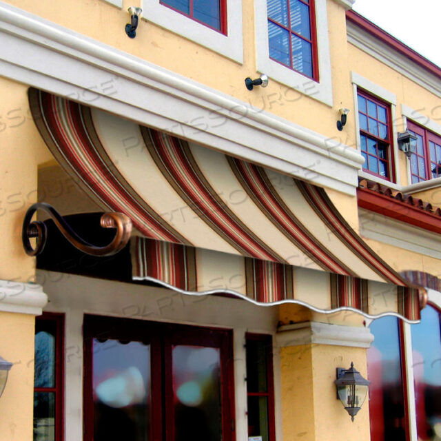 WINDOW/ENTRY AWNING 3-3/8W X 2-9/16H X 2D BROWN/TERRA COTTA