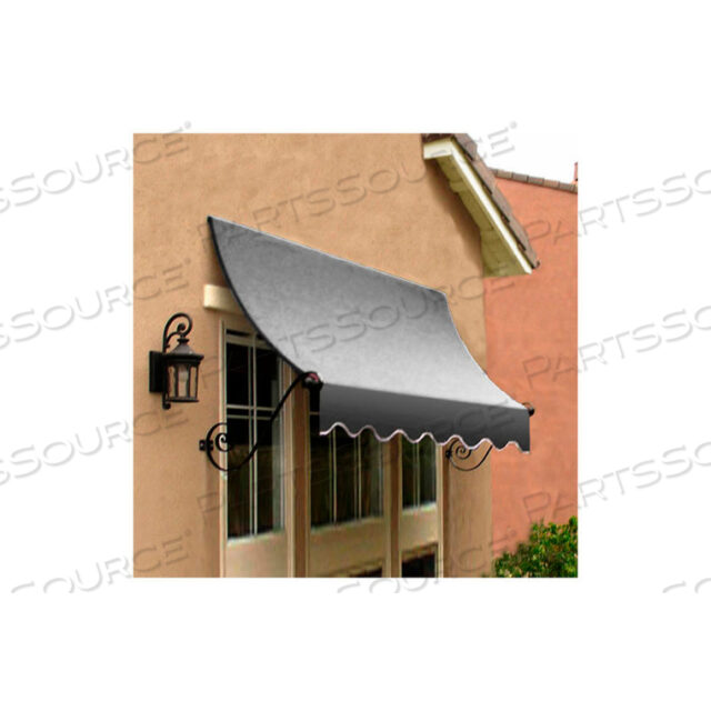 WINDOW/ENTRY AWNING 3-3/8W X 2-9/16H X 2D GRAY