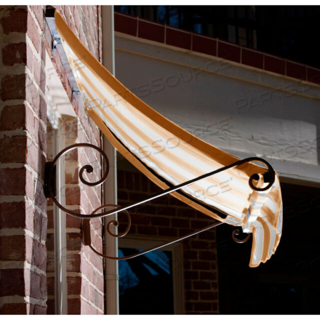 WINDOW/ENTRY AWNING 3-3/8W X 3-11/16H X 2D LINEN/WHITE