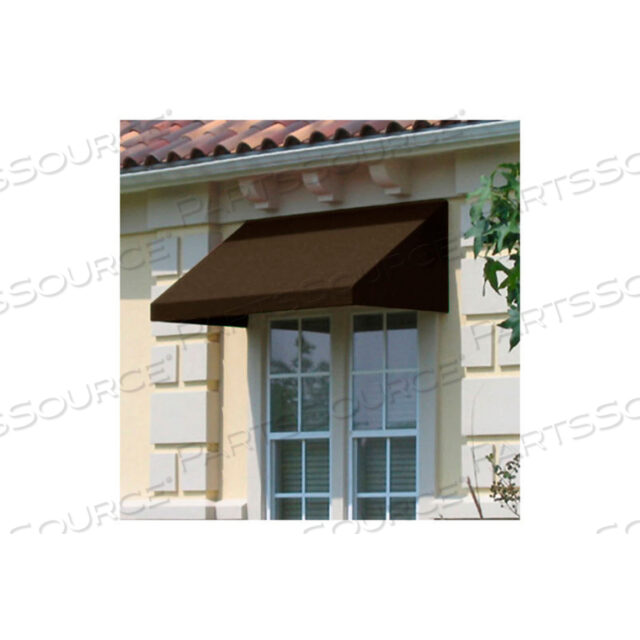 WINDOW/ENTRY AWNING 3-3/8W X 3-11/16H X 2D BROWN