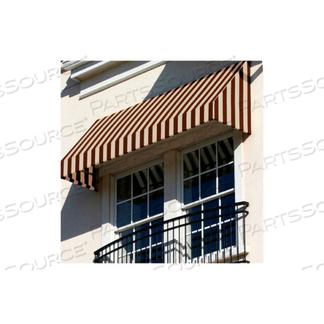 WINDOW/ENTRY AWNING 3-3/8W X 3-11/16H X 2D BROWN/TAN