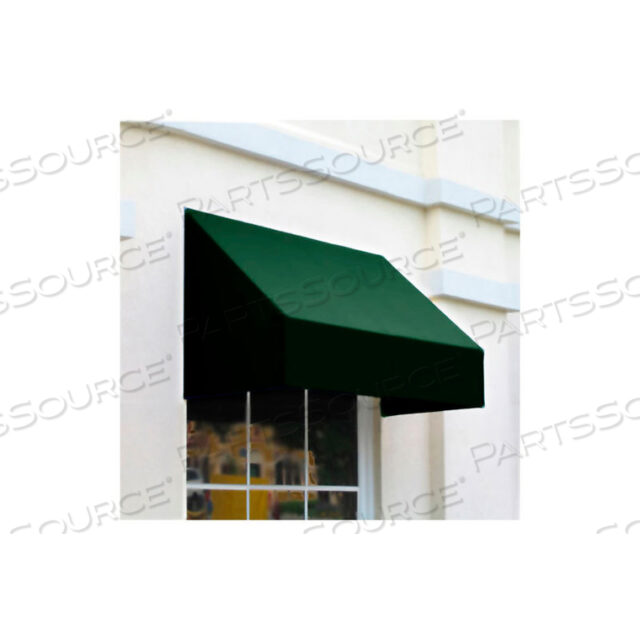 WINDOW/ENTRY AWNING 3-3/8W X 3-11/16H X 2D FOREST GREEN