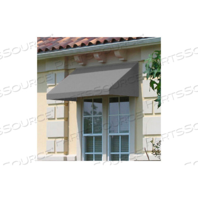 WINDOW/ENTRY AWNING 3-3/8W X 3-11/16H X 2D GRAY