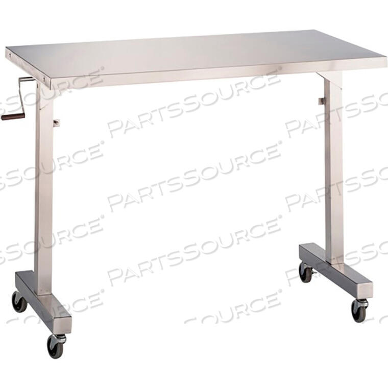 OEM#: 01578960007896SS-O ADJUSTABLE HEIGHT INSTRUMENT TABLE, 34L X 36W X 36- 56H by Blickman