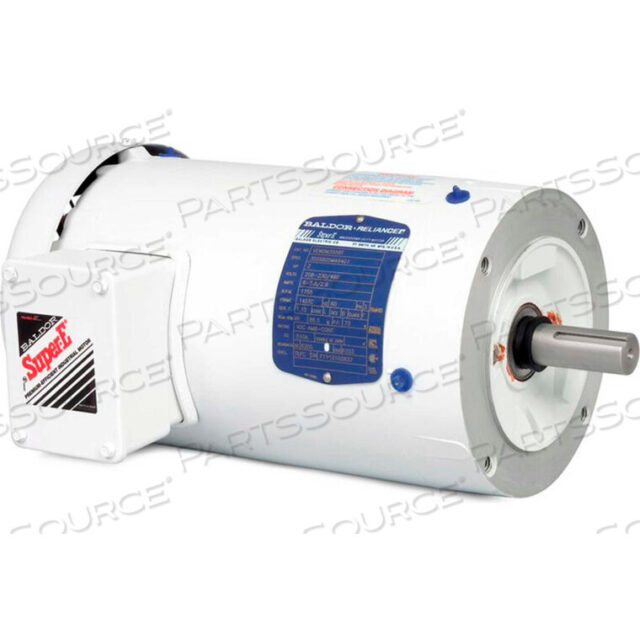 OEM#: VEWDM3611TMOTOR, 3HP, 1760RPM, 3PH, 60HZ, 182TC, 3628M, TEFC, F1 by BALDOR