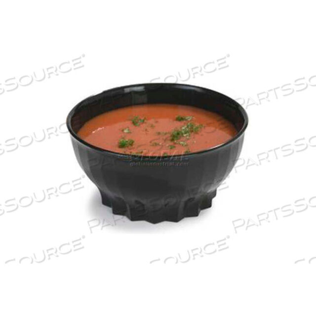 OEM#: DX9300B03DINEX - TROPEZ BOWL, HIGH-TEMP, 9 OZ., 48/CS, ONYX by Carlisle