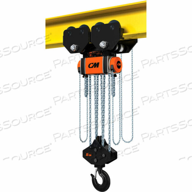 OEM#: HU15000GB15HURRICANE 360 HOIST & TROLLEY COMBO GEARED 15 TON CAPACITY, 15 LIFT by Columbus McKinnon