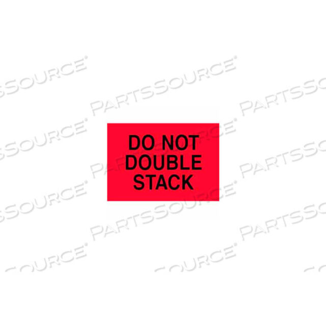 OEM#: DL2264DO NOT DOUBLE STACK 4 X 6 - FLUORESCENT RED / BLACK by Decker Tape Products