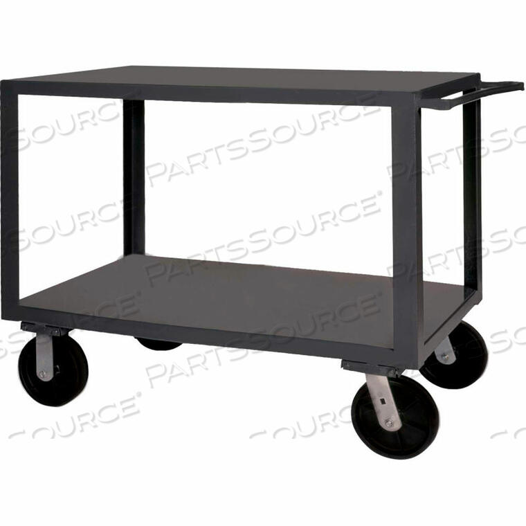 OEM#: HET-3048-2-95HEAVY DUTY UTILITY CART - 4000 LB. CAP. 2 SHELVES 6 WHEELS by Durham Manufacturing Company