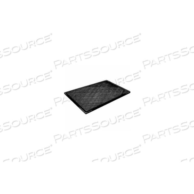 OEM#: ES5/BSTRAIGHT SHELF W/ BULLNOSE - 15W X 23D - GLOSSY BLACK by Econoco