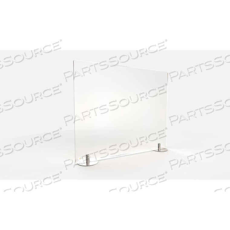 OEM#: DPSF2436-FDESKTOP PROTECTION SCREEN - FREESTANDING 36W X 24H, FROSTED THERMOPLASTIC by Ghent