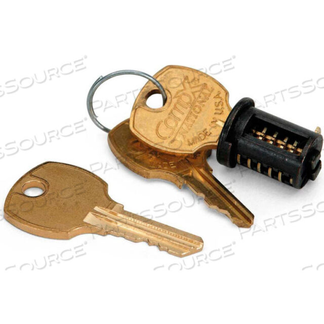 OEM#: HONF23BXLOCK CORE REPLACEMENT KIT FOR WOOD CASEGOODS BLACK - 10500 SERIES by HON