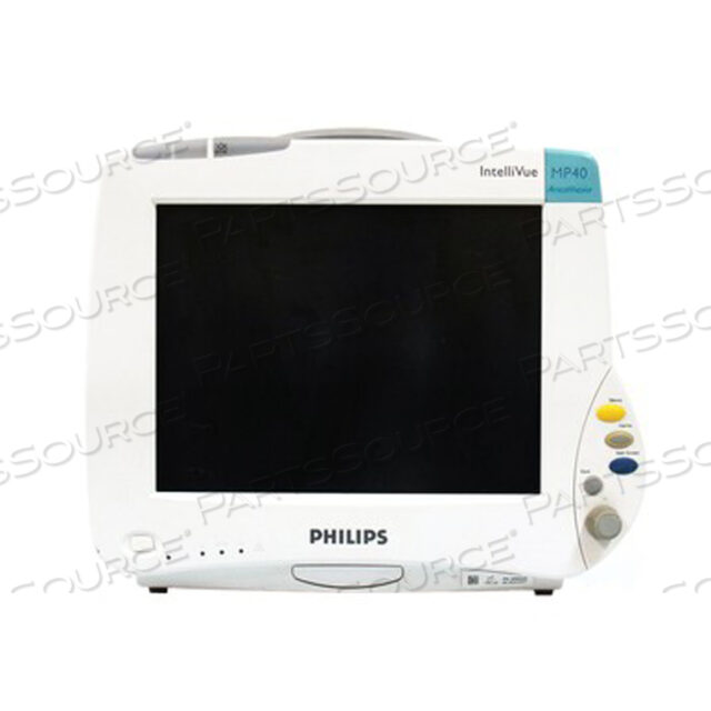 INTELLIVUE MP40 PATIENT MONITOR, 4 WAVES, SOFTWARE ANESTHESIA-G, BACKUP BATTERY OPTION