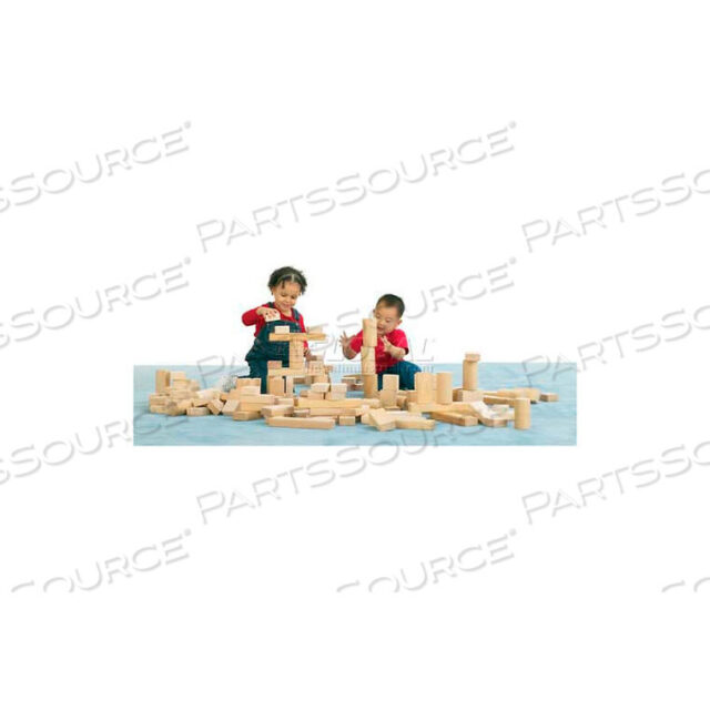 OEM#: 0276JCABEL BLOCK SET, 154 PIECES, 4 SHAPES, BIRCH PLYWOOD by Jonti-Craft Inc