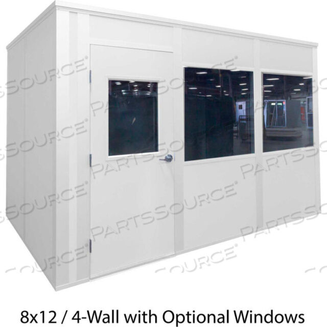 OEM#: G_DW101640INPLANT OFFICE, WHITE VINYL INT & EXT, 10X16, 4-WALL, CLASS A FIRE & STC31 SOUND by Porta-King