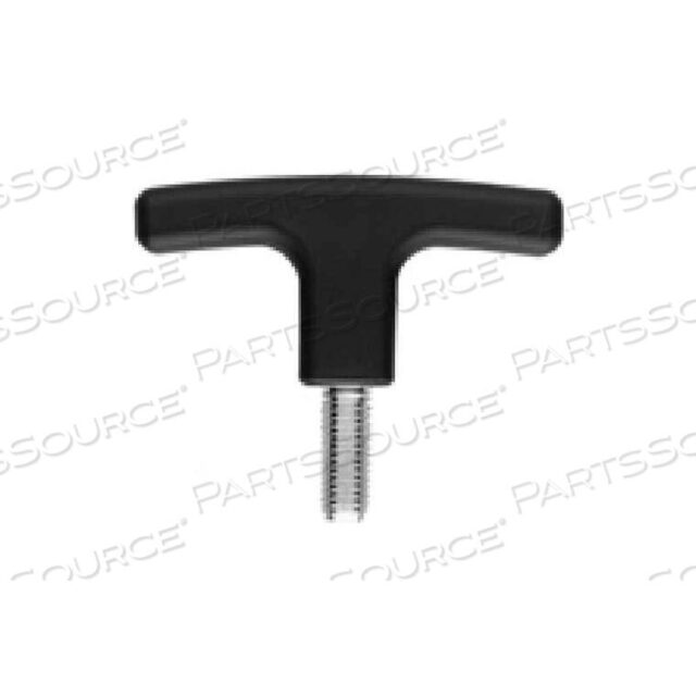 OEM#: 563.1-80-3/8X16-31.7TECHNOPOLYMER T-HANDLE W/THREADED STUD MM DIAM 80MM LENGTH 3/8-16 by J.W. Winco