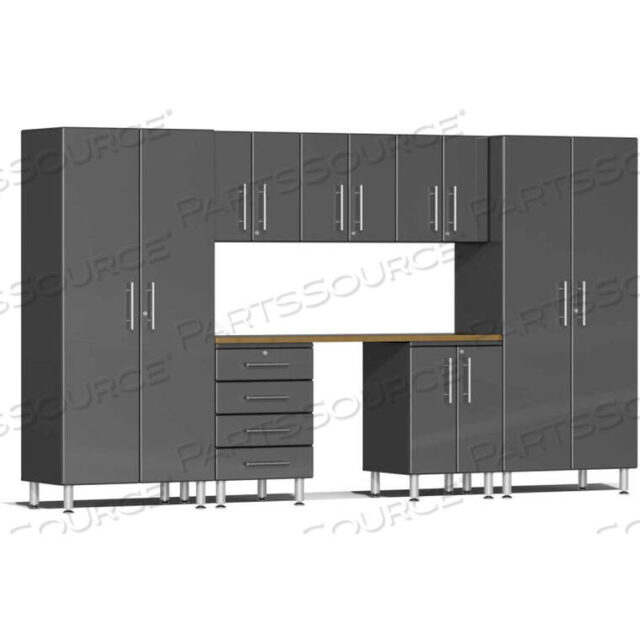 OEM#: UG22082GULTI-MATE GARAGE 2 SERIES 8-PIECE CABINET SET 142 X 21 X 80 GRAY by Sublime Kitchen And Garage Cabinets Inc