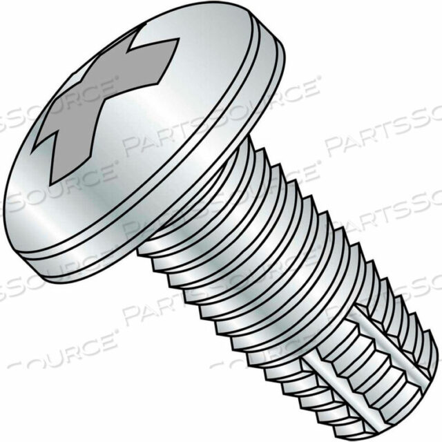 OEM#: 0404FPP4-40X1/4 PHILLIPS PAN THREAD CUTTING SCREW TYPE F FULLY THREADED ZINC BAKE, PKG OF 10000 by Kanebridge Corporation