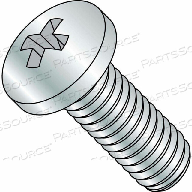 OEM#: 0648MPP6-32X3 PHILLIPS PAN MACHINE SCREW FULLY THREADED ZINC, PKG OF 1500 by Kanebridge Corporation