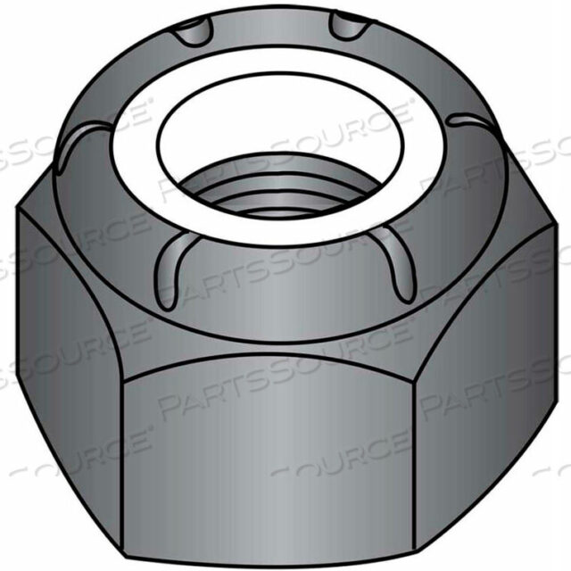 OEM#: 08NSB8-32 NYLON INSERT HEX LOCK NUT BLACK OXIDE, PKG OF 2000 by Kanebridge Corporation